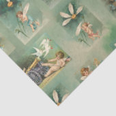  Valentijn Winged Cupid Collage Tissuepapier (Detail)