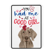 Valentijn Wishes van je Weimaraner koelkast Magneet (Verticaal)