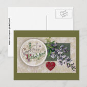 Valentijn Wisteria Feestdagenkaart (Voorkant / Achterkant)