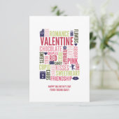 Valentijn Word Classroom Valentijn Card Kaart (Staand voorkant)