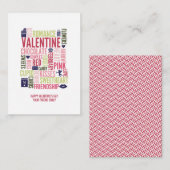 Valentijn Word Classroom Valentijn Kaart 100pk Notitiekaartje (Voorkant / Achterkant)