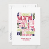 Valentijn Word Valentijnsdag Briefkaart (Voorkant / Achterkant)