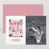 Valentijn Word Valentijnsdag Fotokaart Feestdagenkaart (Voorkant / Achterkant)