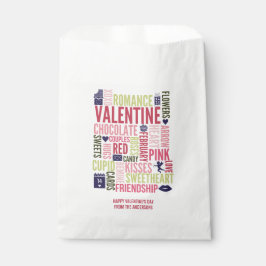 Valentijn Words Valentijnsdag Favor Bag Bedankzakje