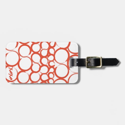 Valentijn XOXO Bagagelabel (Voorkant horizontaal)