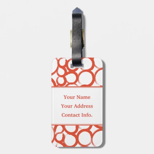 Valentijn XOXO Bagagelabel (Achterkant verticaal)