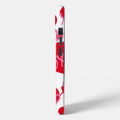 Valentijn XOXO Hart Roze Rood Patroon Modern Wit Case-Mate iPhone Case (Achterkant / Links)
