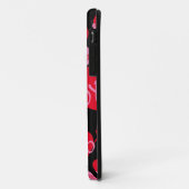 Valentijn XOXO Hart Roze Rood Patroon Modern Zwart Case-Mate iPhone Case (Achterkant/links)