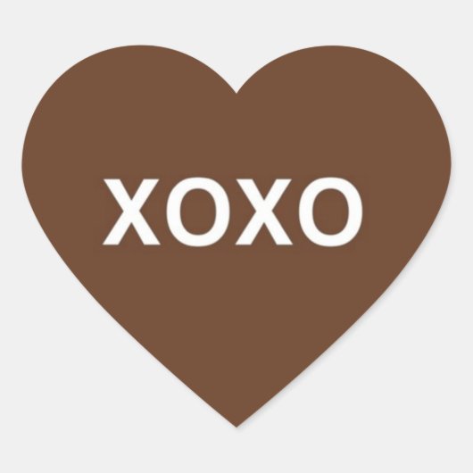 Valentijn XOXO Hart Stickers © 2011 M. Martz (Voorkant)