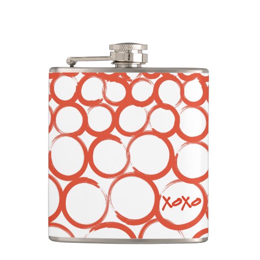 Valentijn XOXO Heupfles (Voorkant)