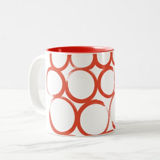 Valentijn XOXO Tweekleurige Koffiemok (Voorkant links)