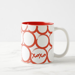 Valentijn XOXO Tweekleurige Koffiemok