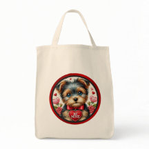 Valentijn Yorkie Be Mine herbruikbare boodschappen