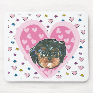 Valentijn Yorkie Poo Muismat