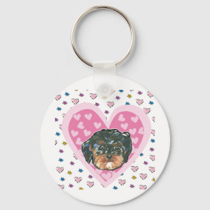 Valentijn Yorkie Poo Sleutelhanger