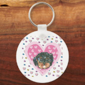 Valentijn Yorkie Poo Sleutelhanger (Voorkant)