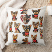 Valentijn Yorkshire Terrier Dog | HONDENLIEFHEBBER Kussen (Deken)