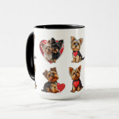 Valentijn Yorkshire Terrier Dog | Liefhebbers van  Mok (Voorkant links)