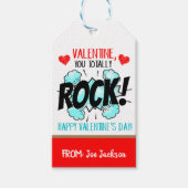 Valentijn You Rock Gift Label Cadeaulabel (Voorkant)