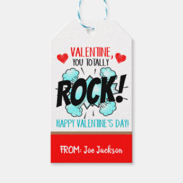 Valentijn You Rock Gift Label Cadeaulabel