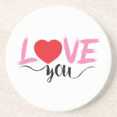 valentijn zandsteen onderzetter (Voorkant)