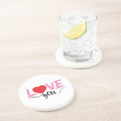 valentijn zandsteen onderzetter (Zijkant)