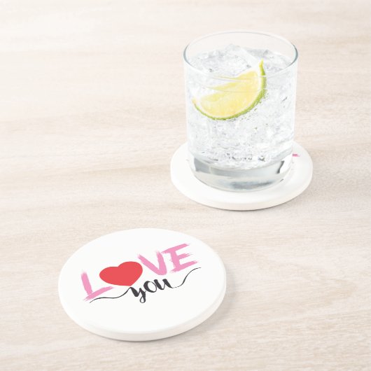 valentijn zandsteen onderzetter (Zijkant)