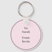 Valentijn, ze houdt van romantiek sleutelhanger (Achterkant)