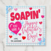 Valentijn zeep cadeau Label (Voorkant)