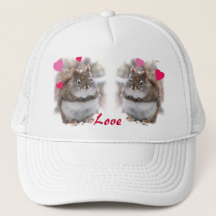 Valentijn zoete eekhoorns trucker pet