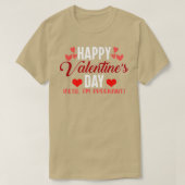Valentijn Zwangerschapsuitkondiging Moeder te word T-shirt (Design voorkant)