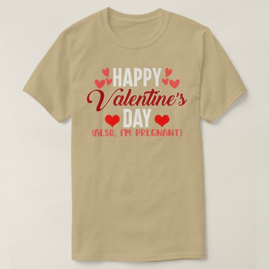 Valentijn Zwangerschapsuitkondiging Moeder te word T-shirt (Design voorkant)