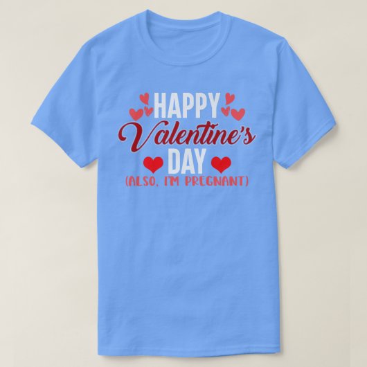Valentijn Zwangerschapsuitkondiging Moeder te word T-shirt (Design voorkant)