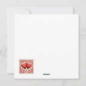 Valentijn Zwarte Vrachtwagen : Rode Romance Feestdagenkaart (Achterkant)