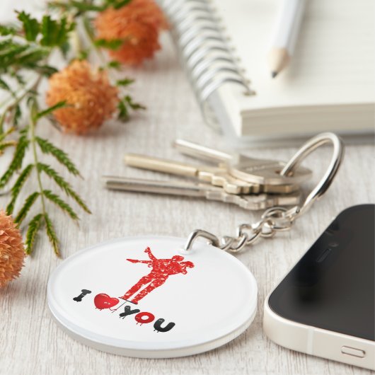 valentijndag, acrylSleutelhanger Sleutelhanger (Voorkant Rechts)