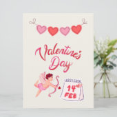 VALENTIJNEDITIE FEESTDAGENKAART (Staand voorkant)