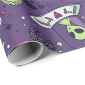 valentijnen buitenaardse liefde UFO ruimteschip pa Cadeaupapier (Rol Hoek)