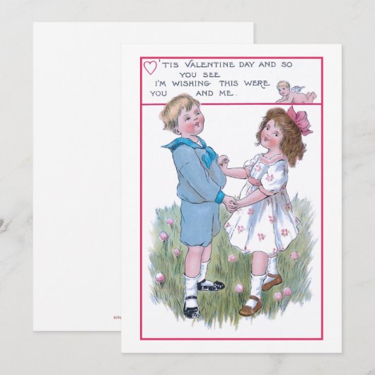  Valentijnen Feestdagenkaart (Voorkant / Achterkant)