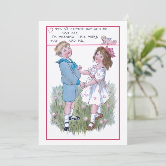  Valentijnen Feestdagenkaart (Staand voorkant)