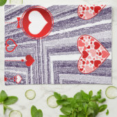 valentijnen houden van handdoeken (Gevouwen)