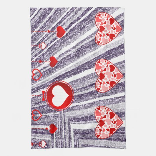 valentijnen houden van handdoeken (Verticaal)