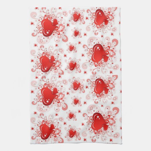 valentijnen houden van handdoeken (Verticaal)