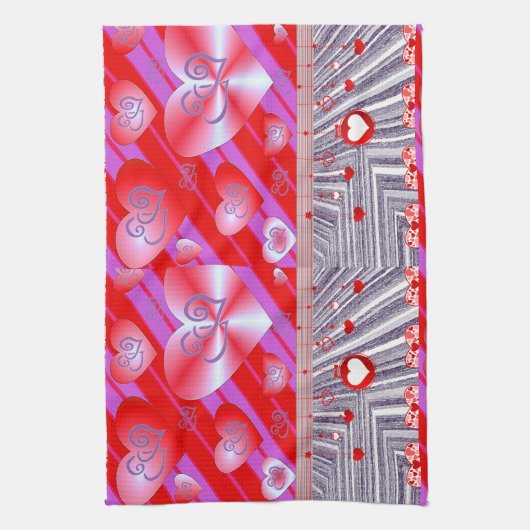 valentijnen houden van handdoeken (Verticaal)