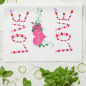 valentijnen houden van handdoeken (Gevouwen)