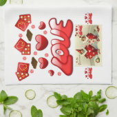 valentijnen houden van handdoeken (Gevouwen)