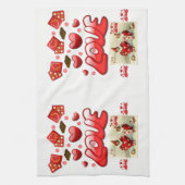 valentijnen houden van handdoeken (Verticaal)