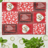 valentijnen houden van handdoeken (Gevouwen)