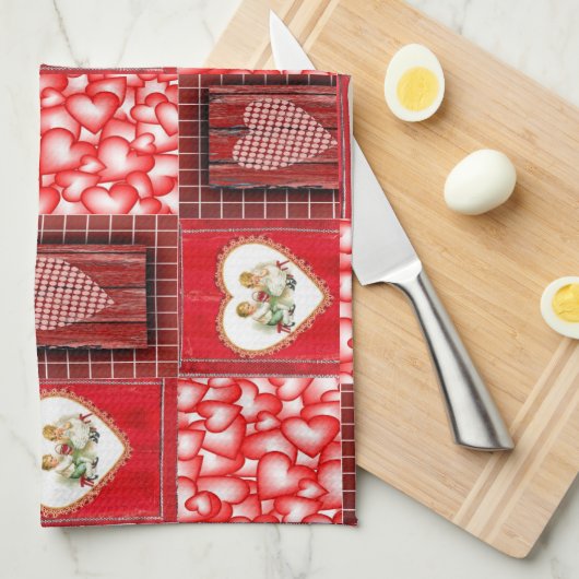 valentijnen houden van handdoeken (Quarter Fold)