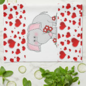 valentijnen houden van handdoeken (Gevouwen)