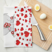 valentijnen houden van handdoeken (Quarter Fold)